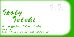 ipoly teleki business card